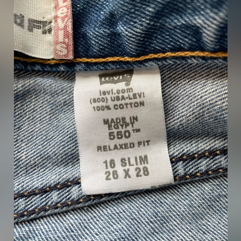 Levi’s Vintage 550 Relaxed Fit Denim Jeans 26x28 Medium Wash - Picture 11 of 11